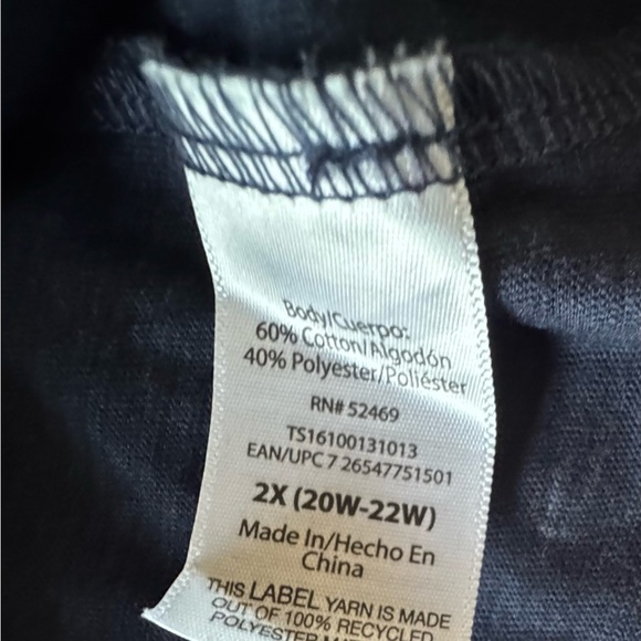 Terra & Sky Black ,Navy Blue and Green Relaxed High Low Short Sleeve T-Shirts - Picture 13 of 16